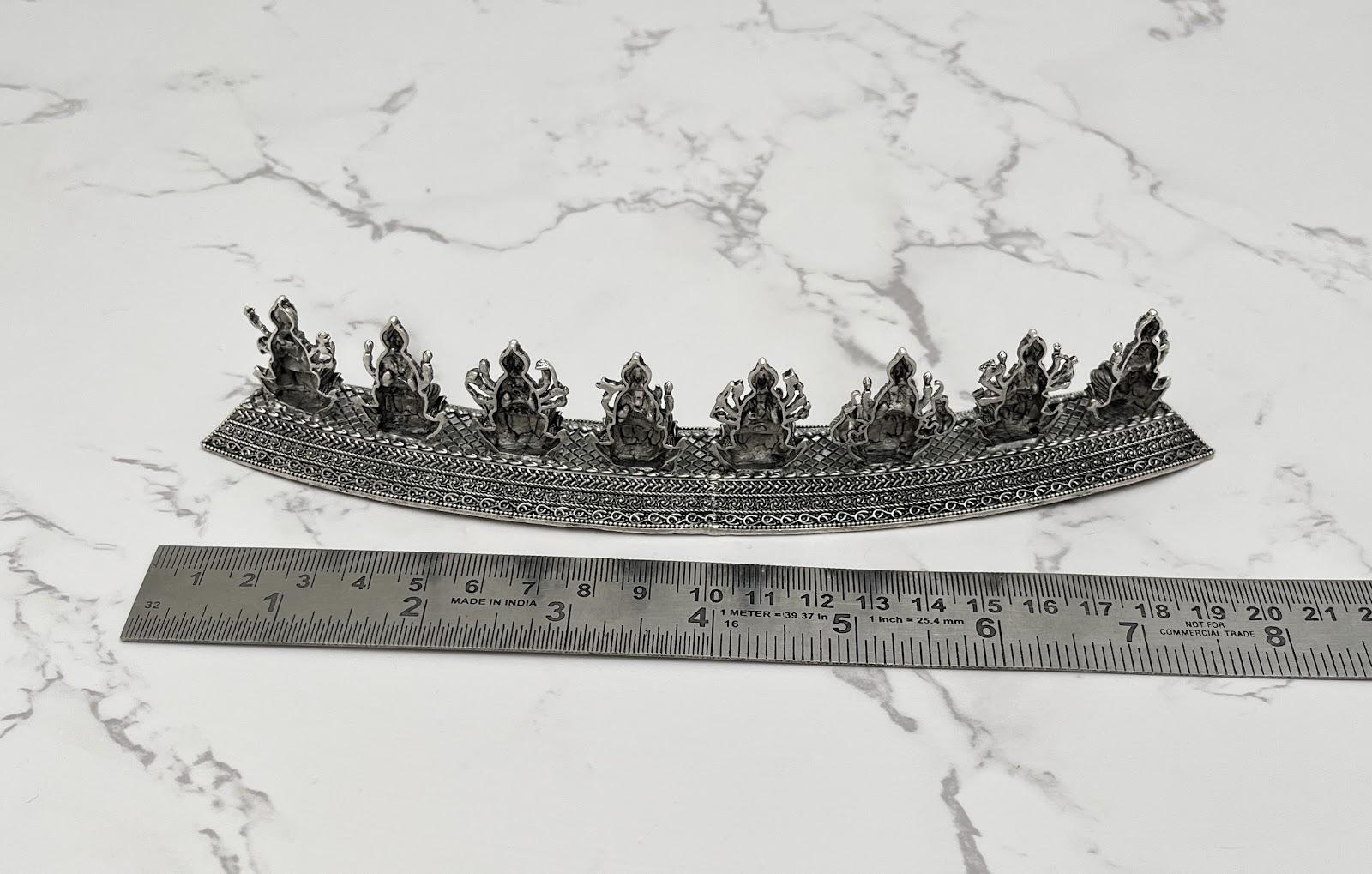 Silver Ashta Lakshmi Idol, sterling silver