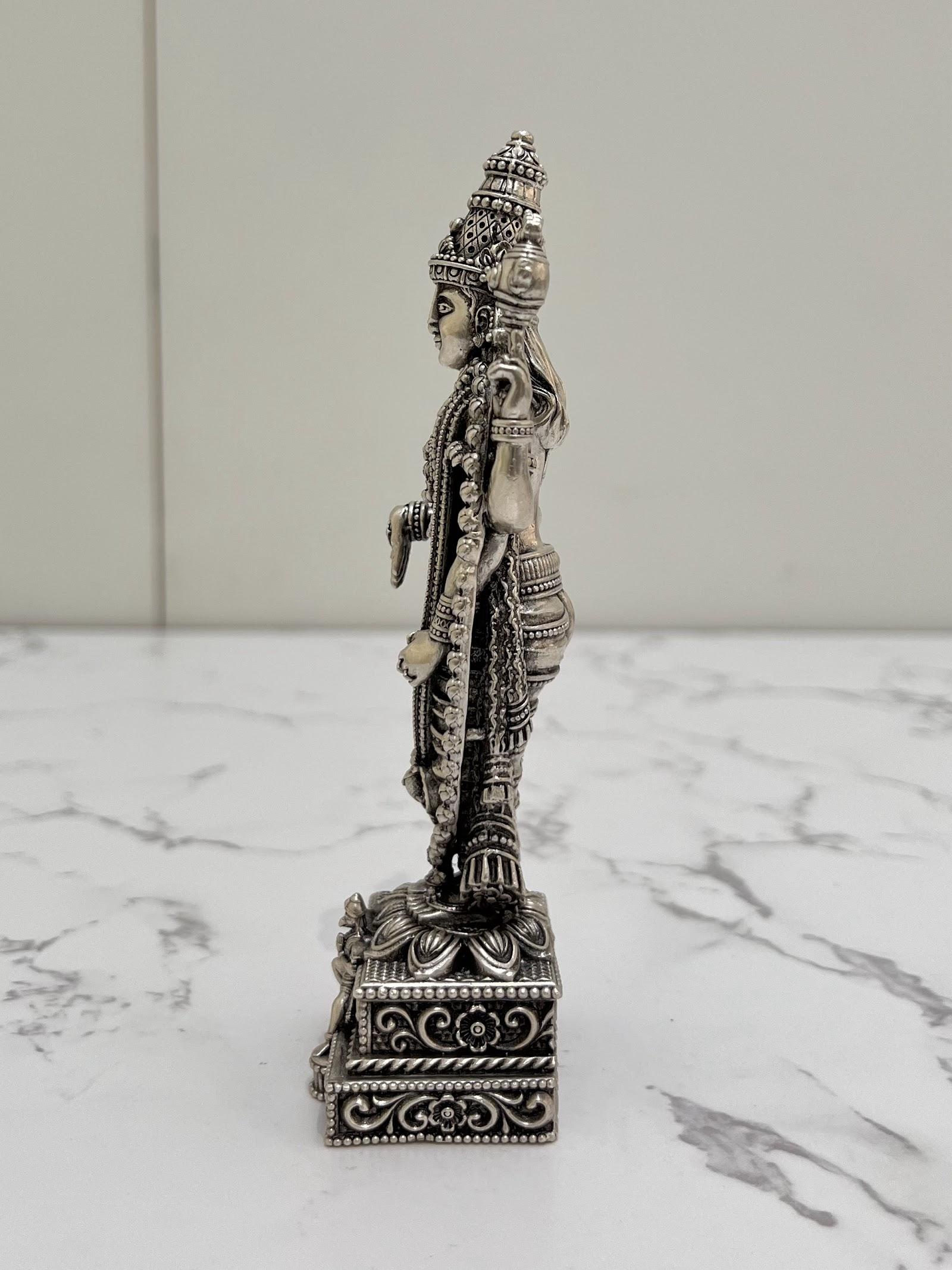 Silver Tirupati Balaji Idol · 266 g, sterling silver