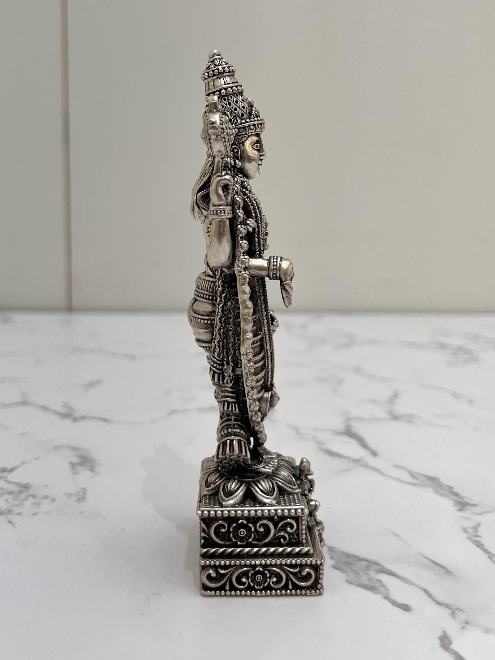 Silver Tirupati Balaji Idol · 266 g, sterling silver