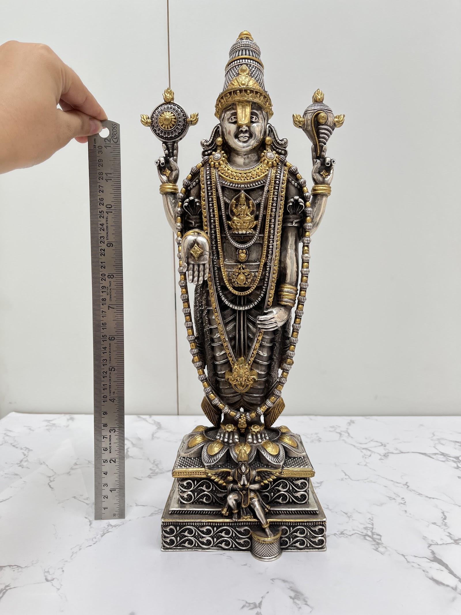 Silver Tirupati Balaji Idol · 2975 g, sterling silver