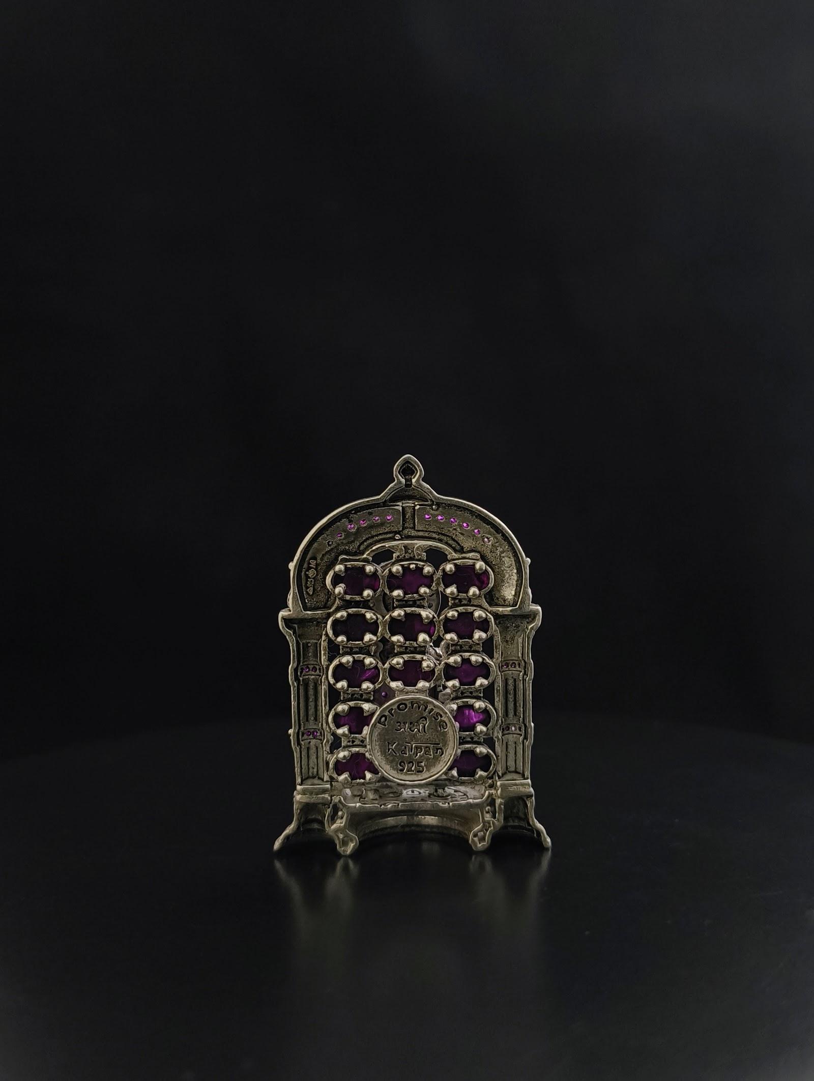 Silver Krishna Idol, sterling silver