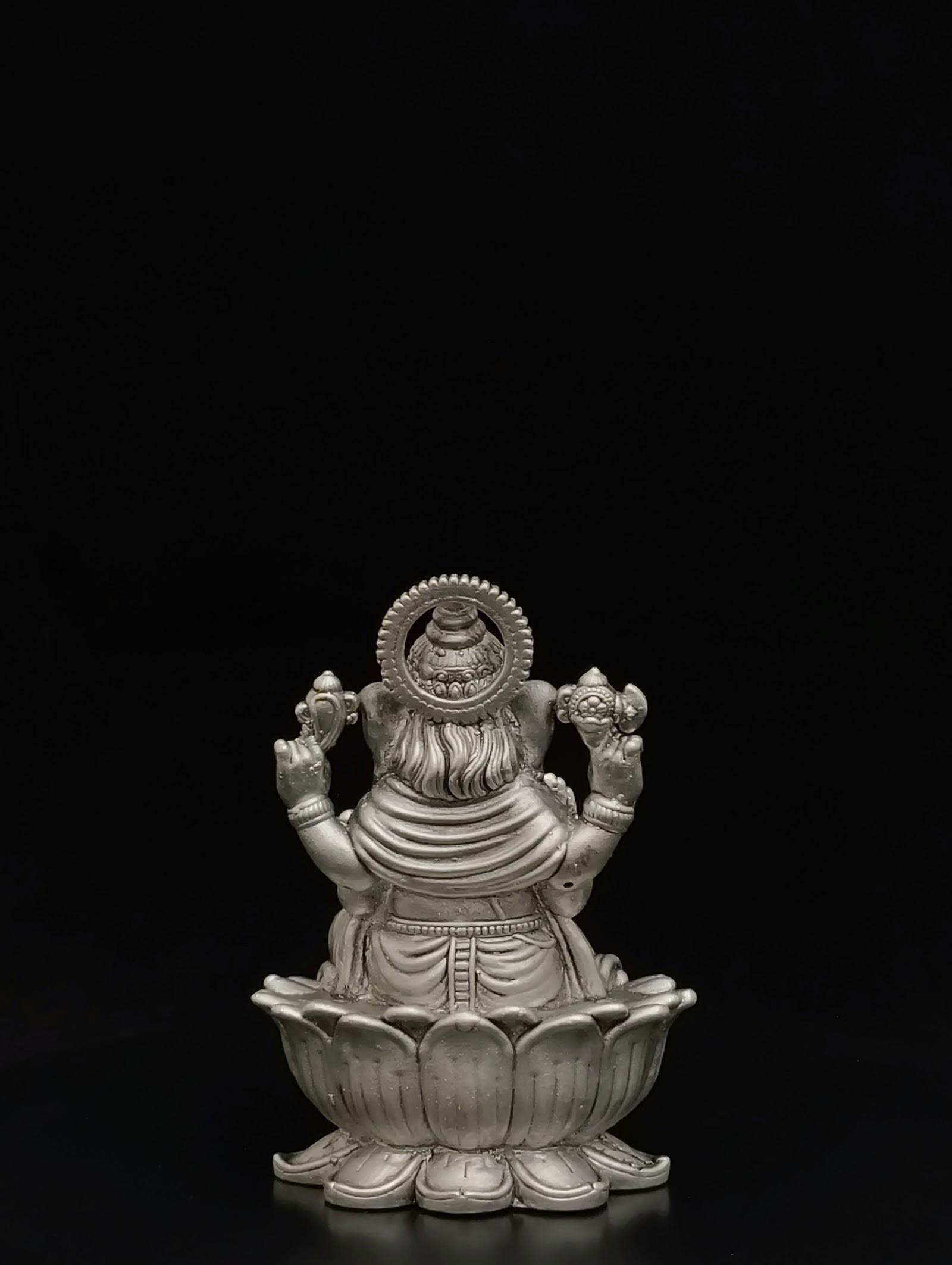 Silver Lakshmi Idol, sterling silver