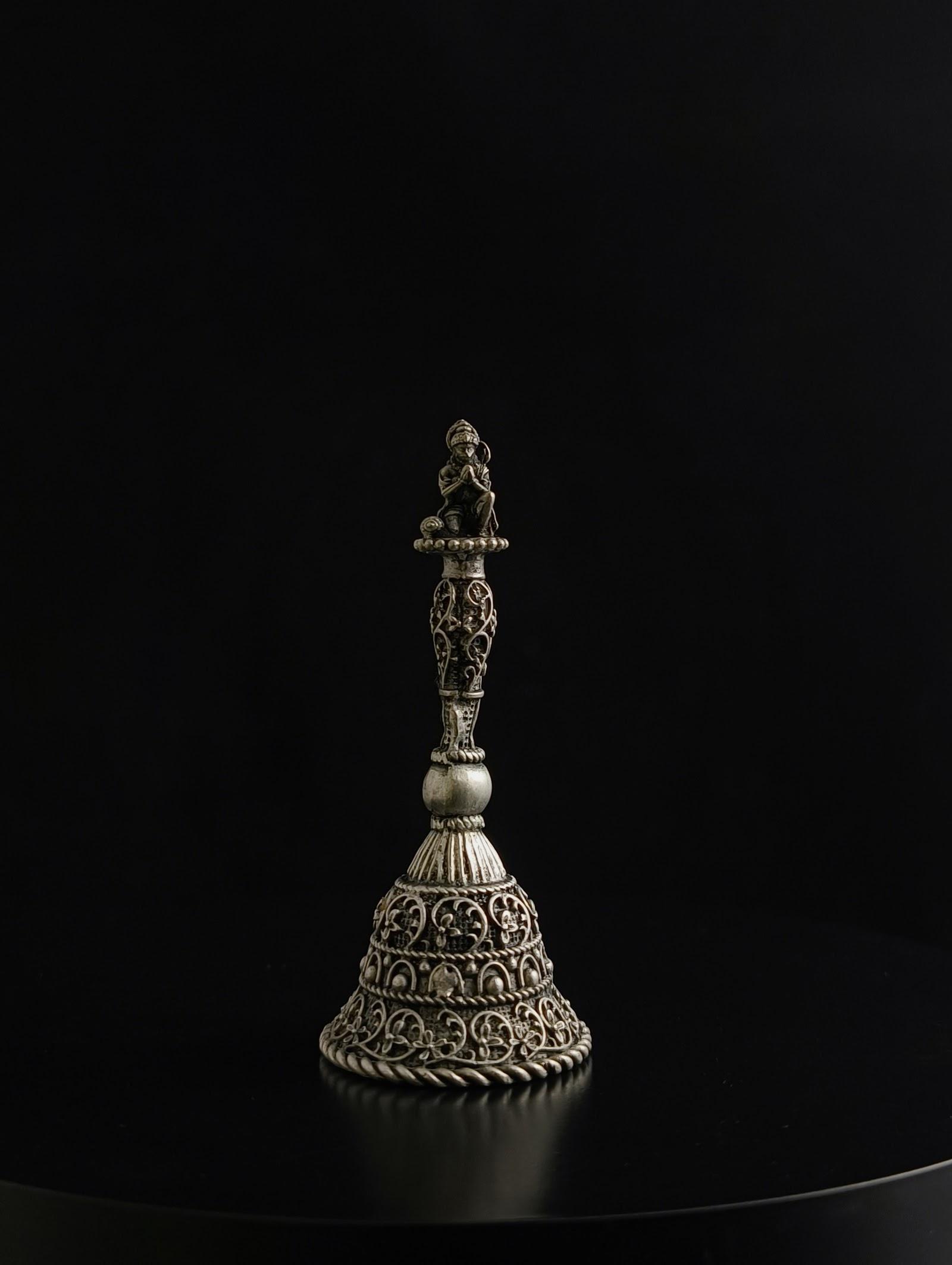 Silver Temple Bell, sterling silver