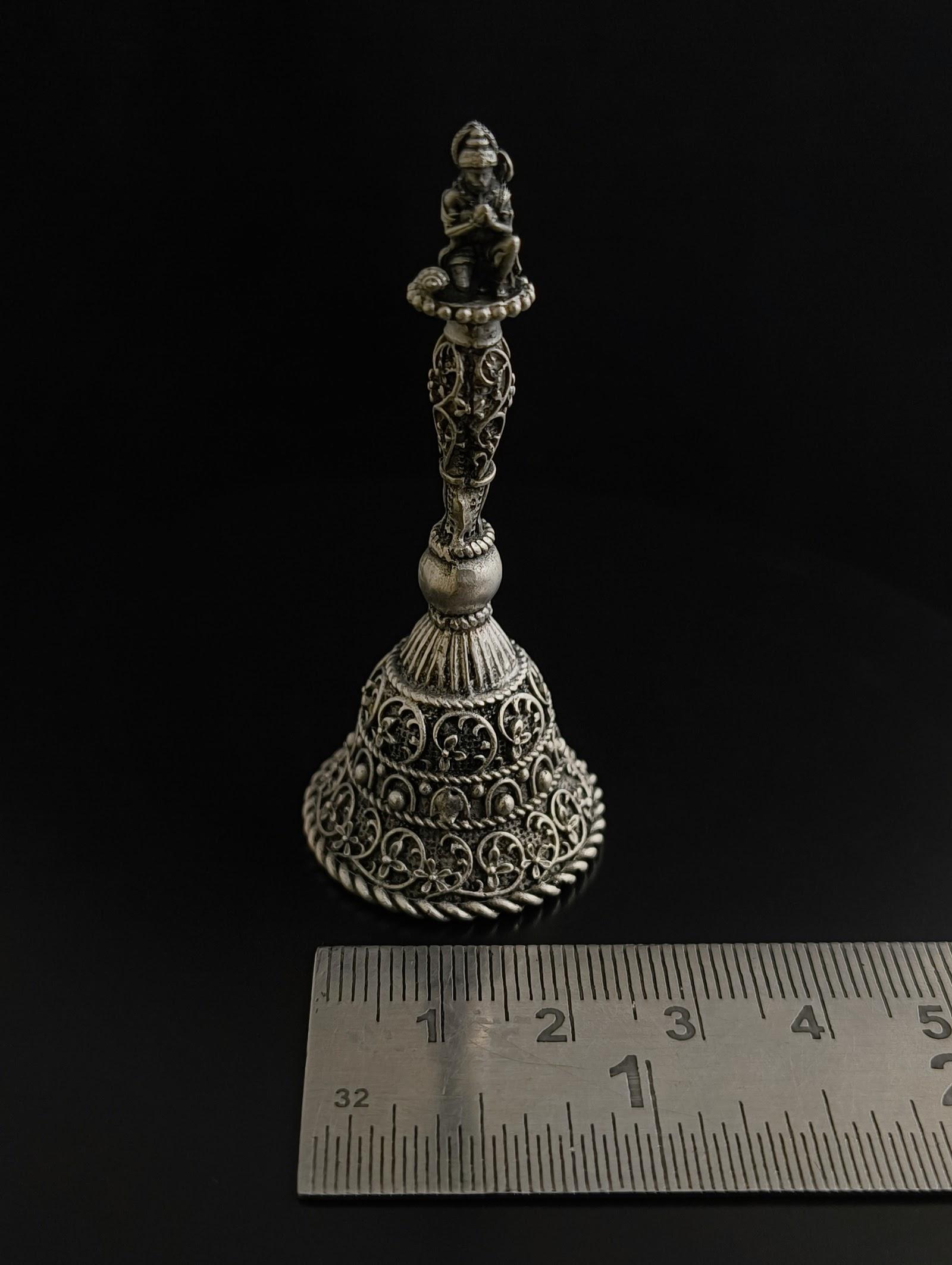 Silver Temple Bell, sterling silver
