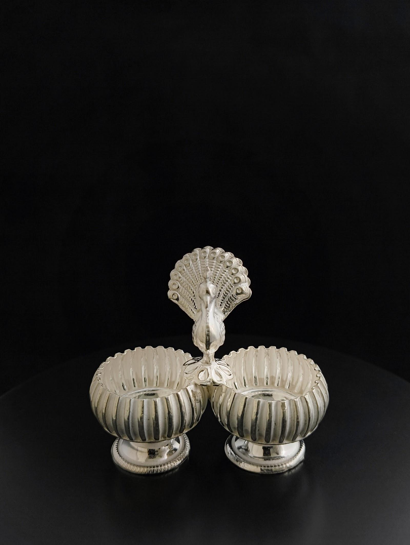 Silver Roli Chawal Bowls, sterling silver