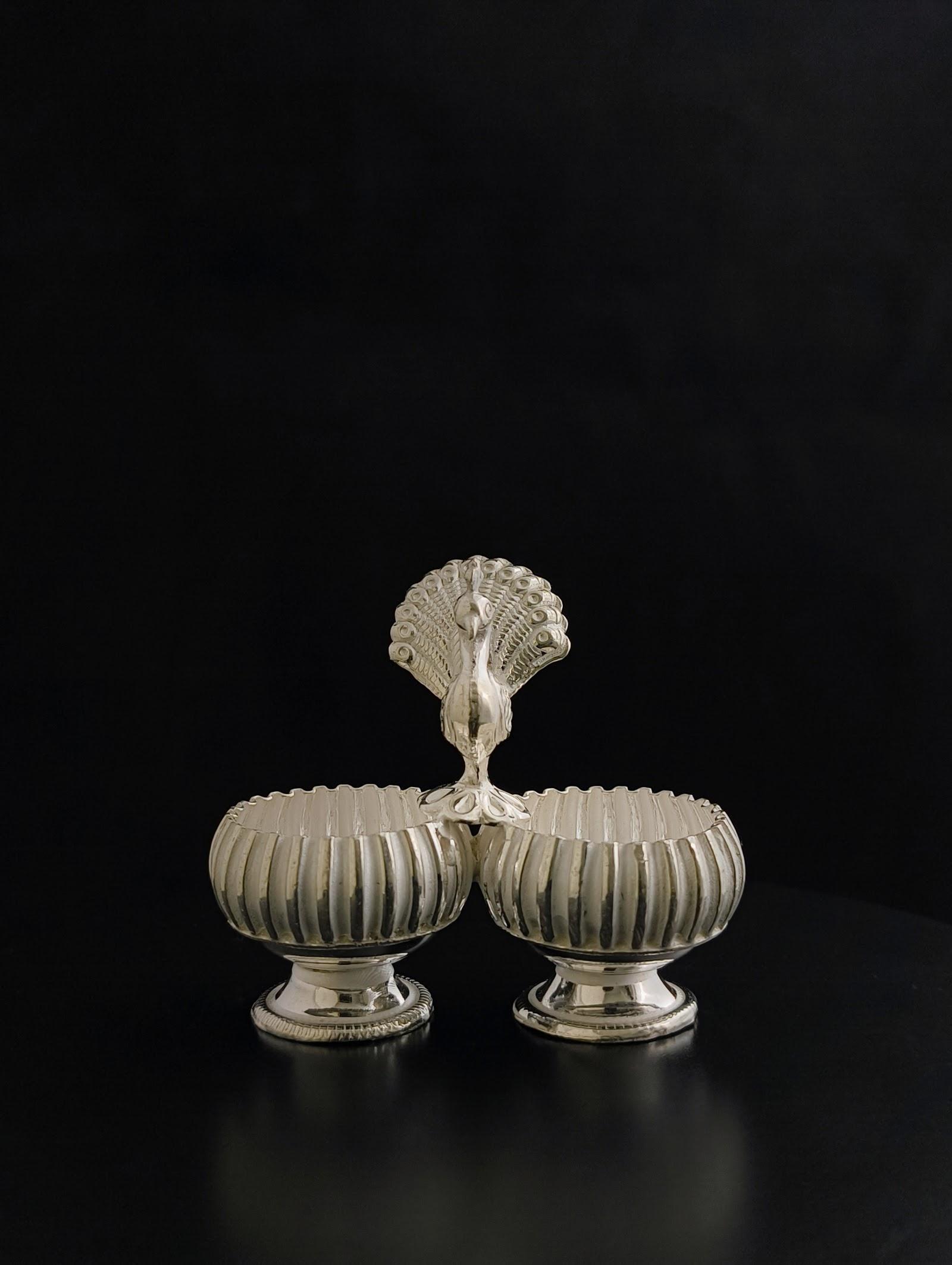 Silver Roli Chawal Bowls, sterling silver