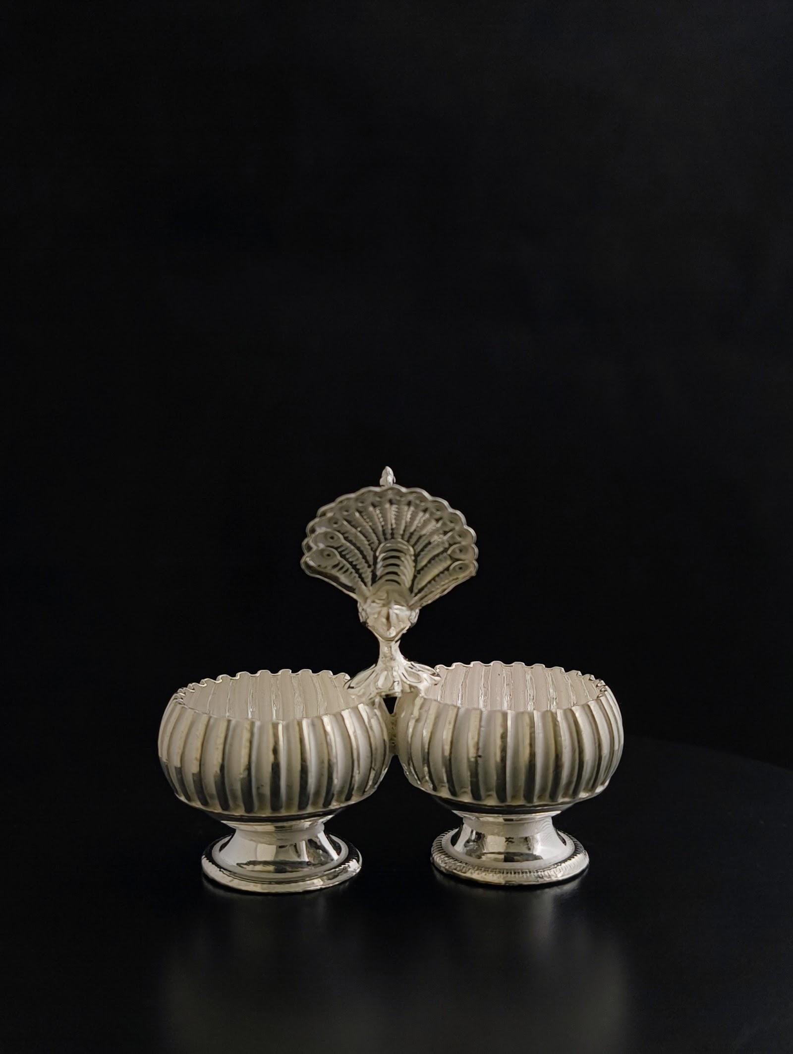Silver Roli Chawal Bowls, sterling silver