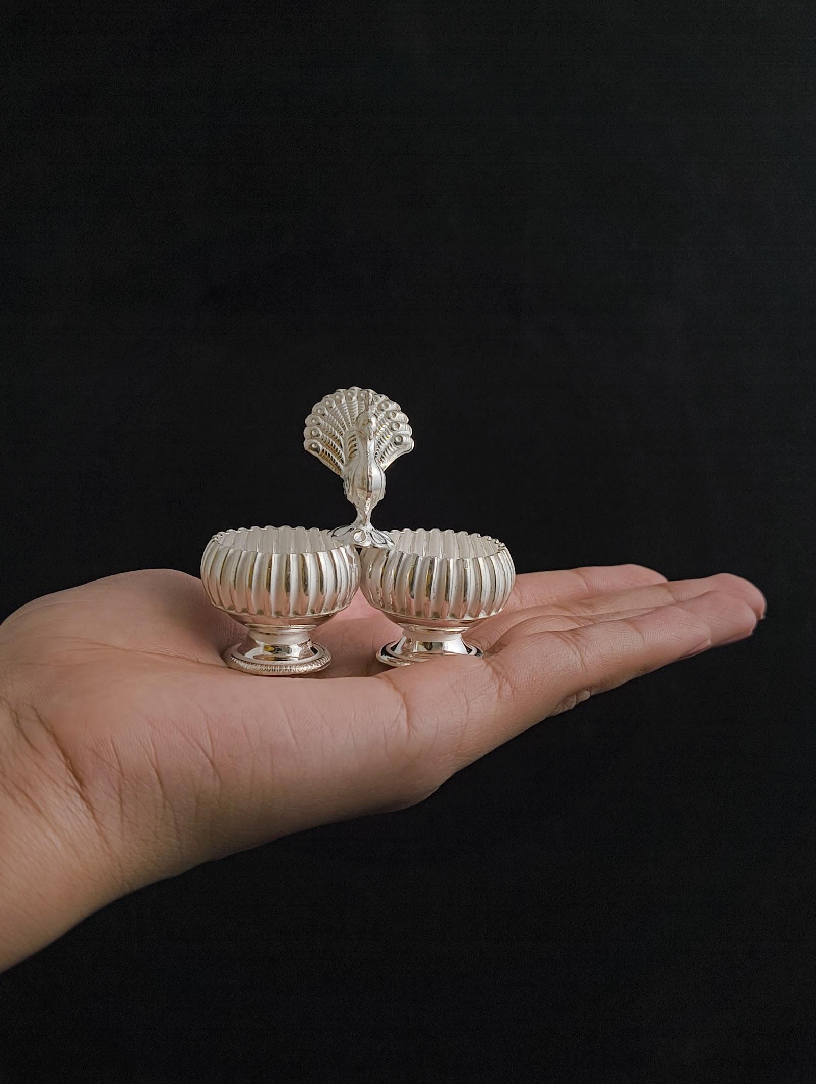 Silver Roli Chawal Bowls, sterling silver