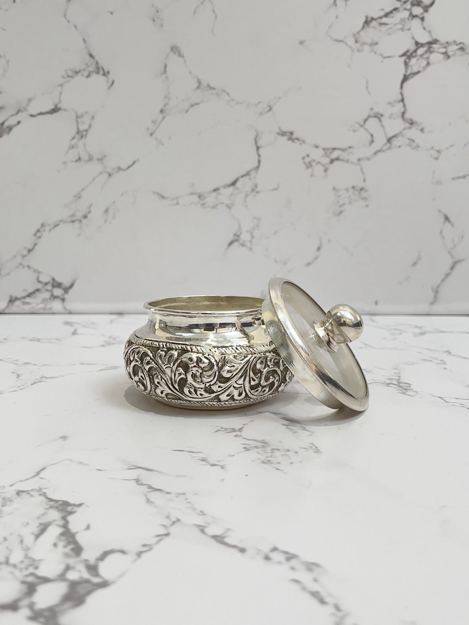Silver Dried Fruit Bowl, sterling silver