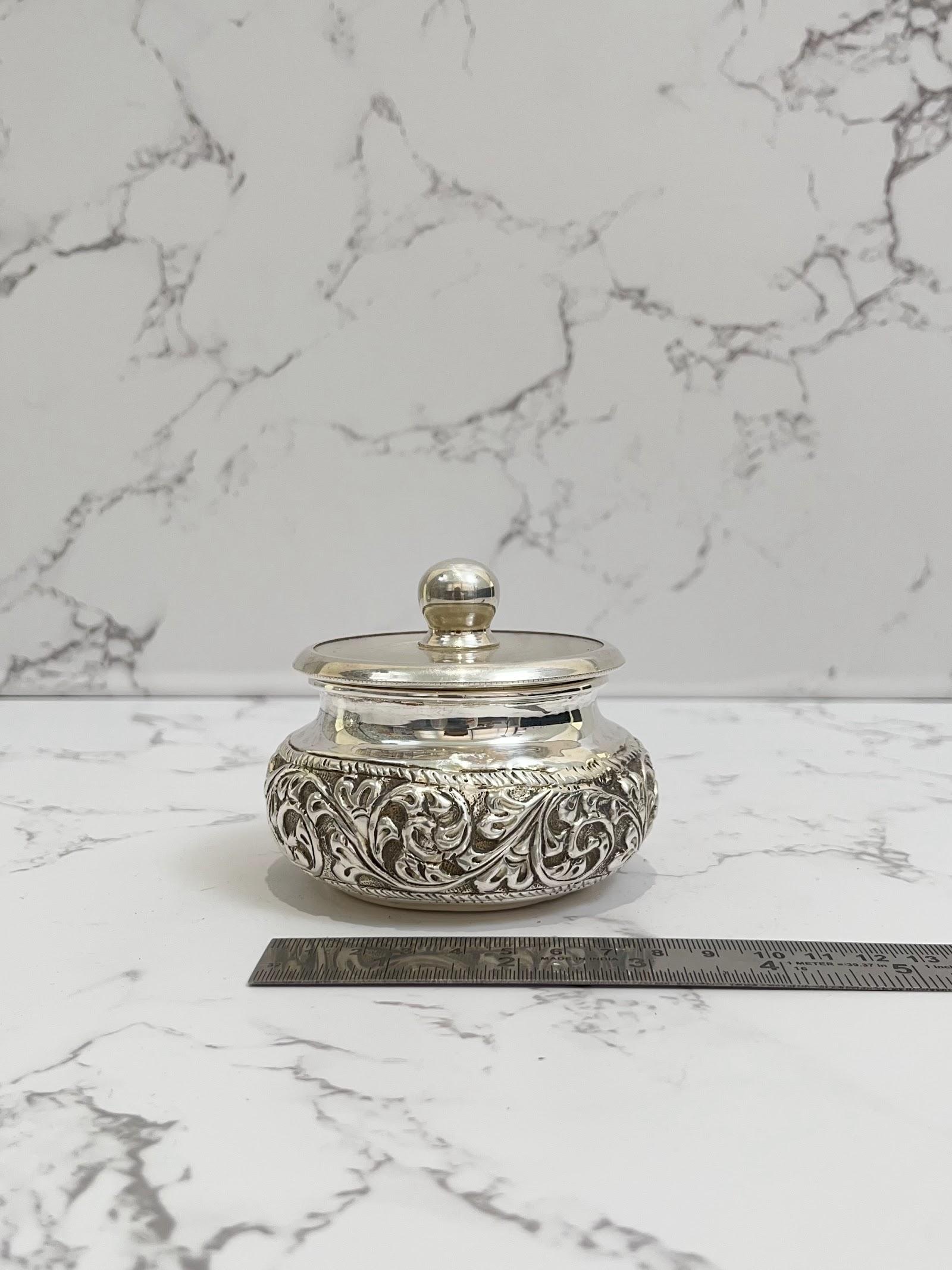 Silver Dried Fruit Bowl, sterling silver