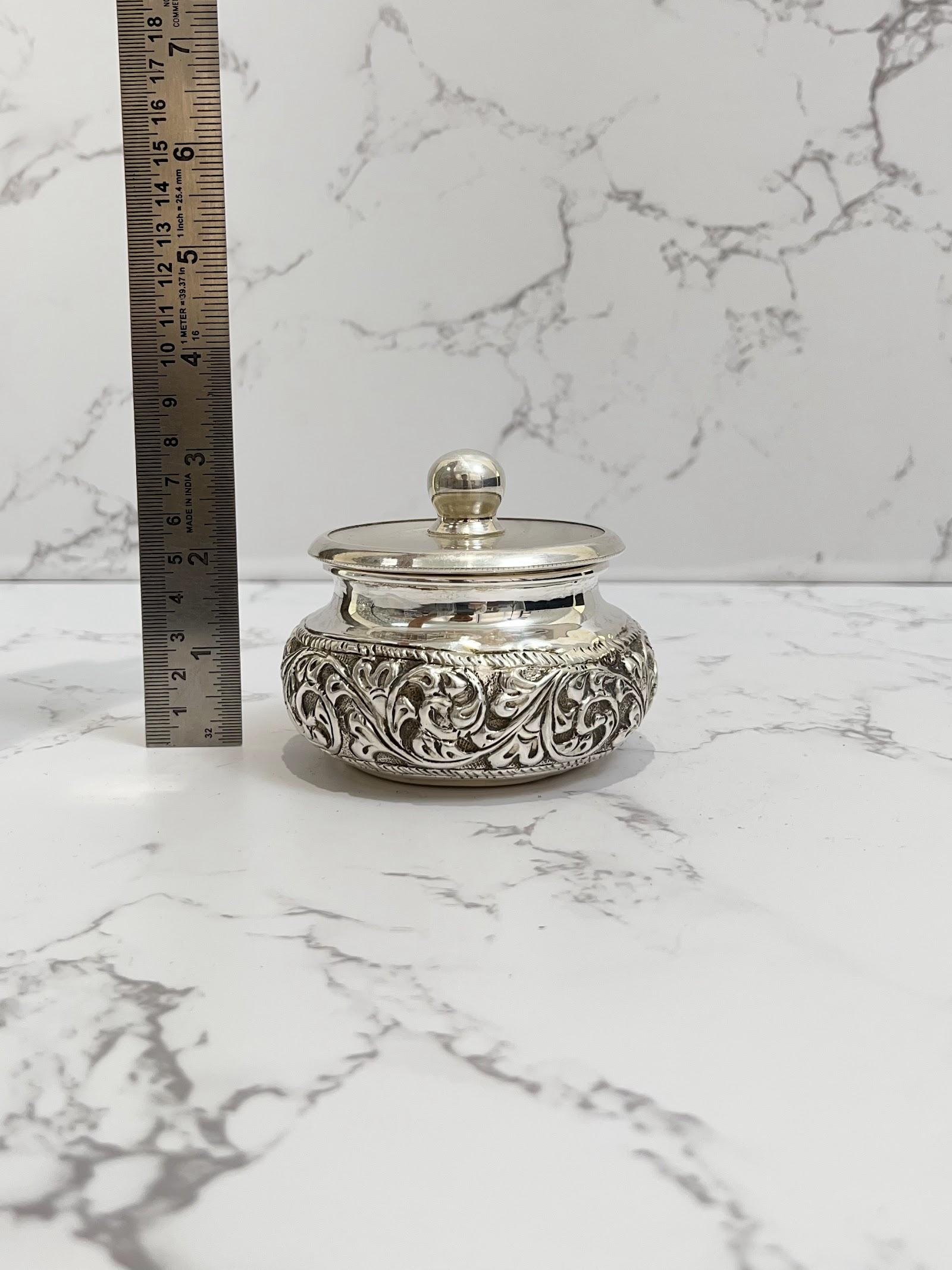 Silver Dried Fruit Bowl, sterling silver