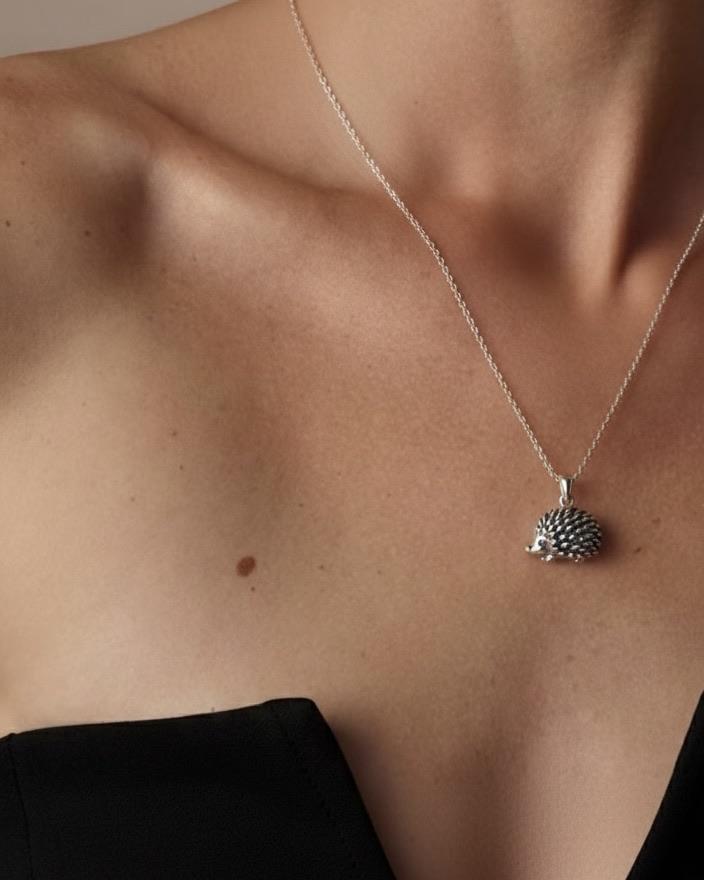 Porcupine Pendant Necklace