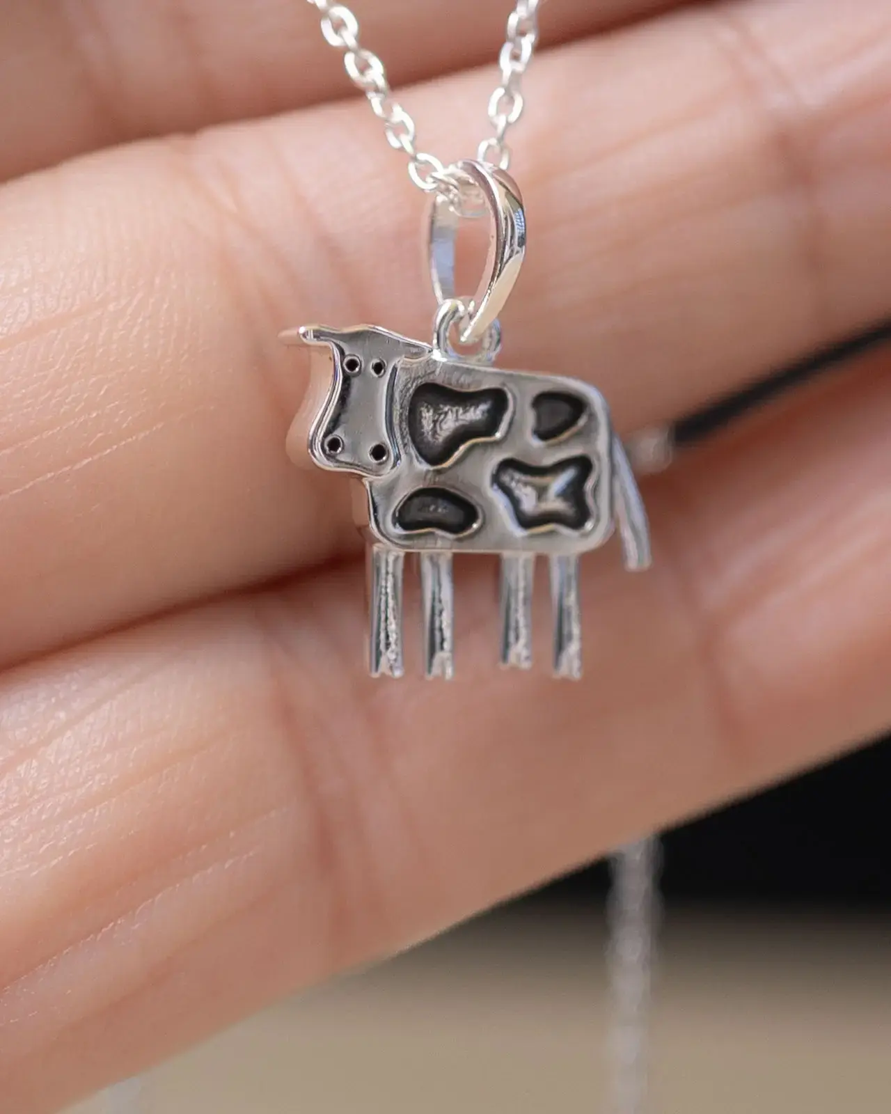 Cow Pendant — With chain
