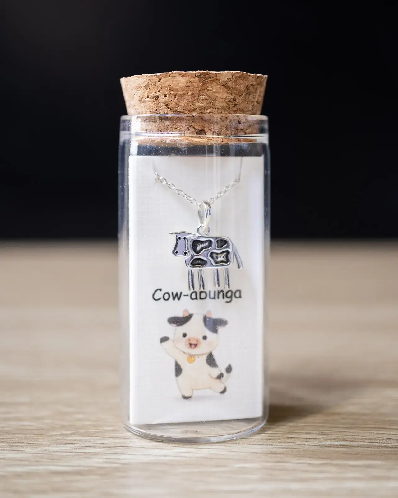 Cow Pendant — With chain