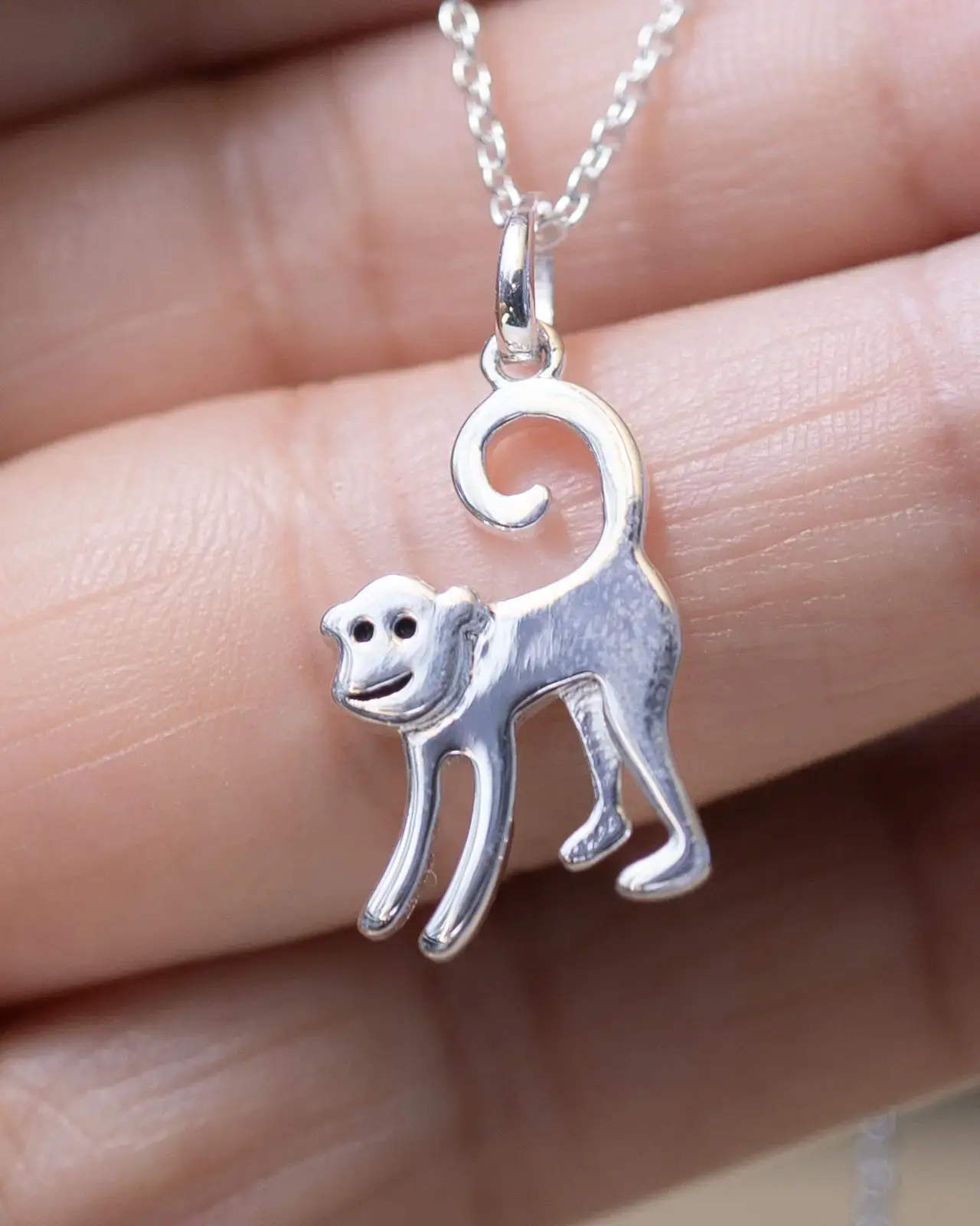 Monkey Pendant — With chain