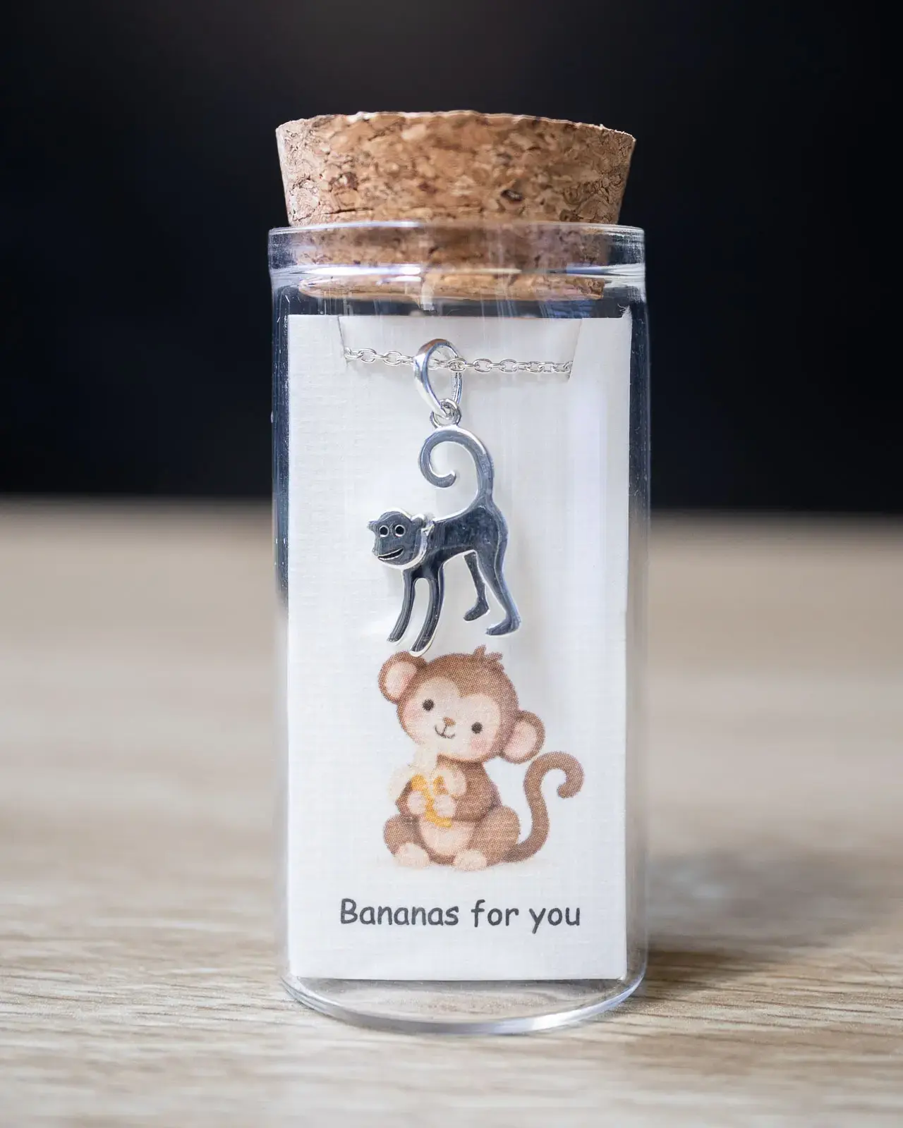 Monkey Pendant — With chain
