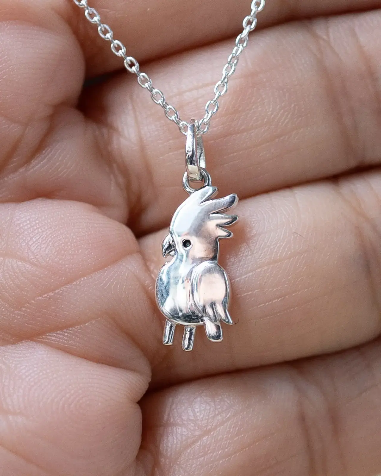 Cockatoo Pendant — With chain
