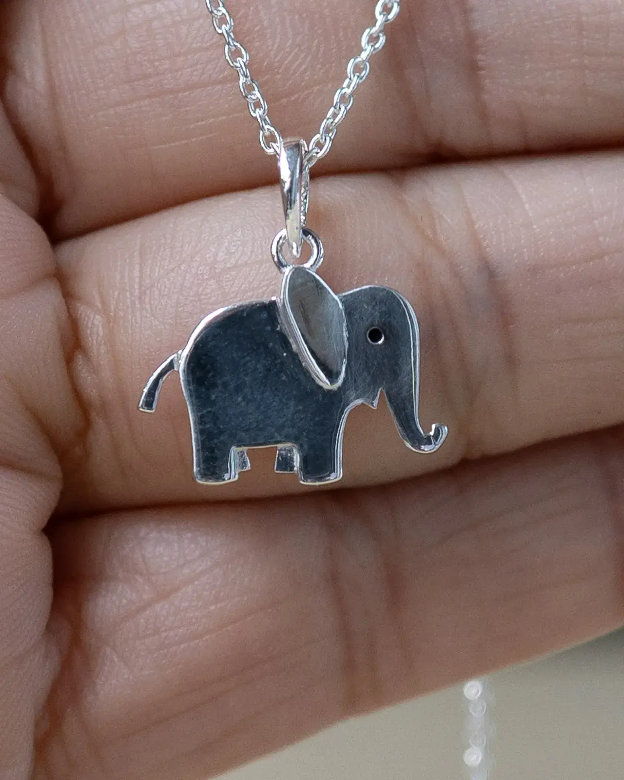 Elephant Pendant — With chain