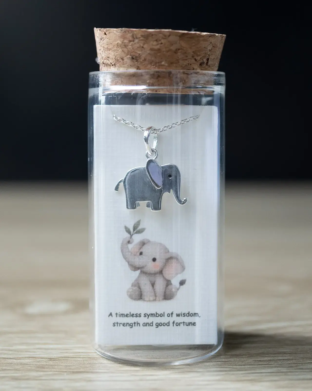 Elephant Pendant — With chain