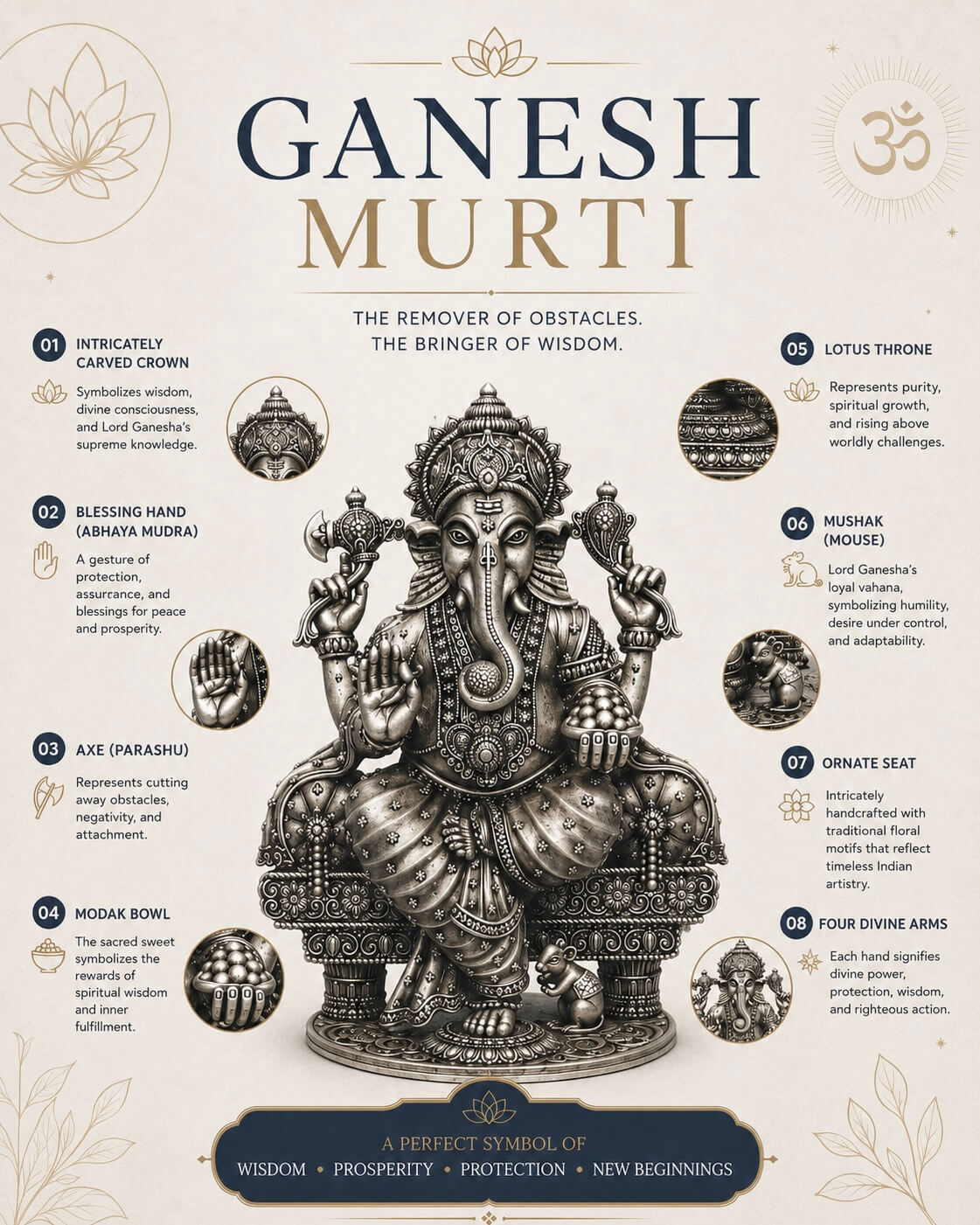 SILVER GANESHA IDOL