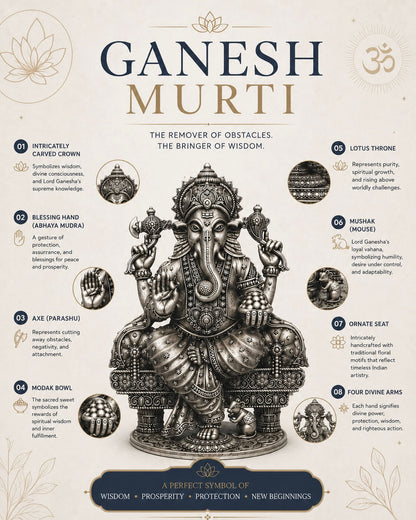 SILVER GANESHA IDOL