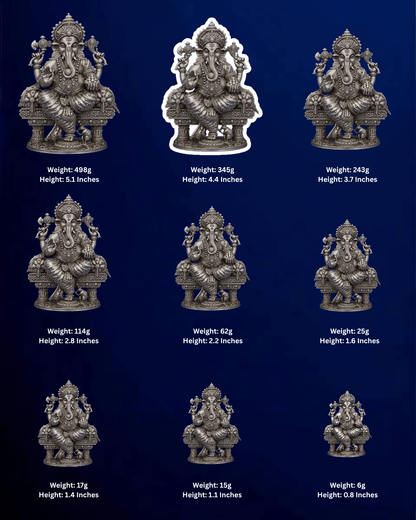 SILVER GANESHA IDOL