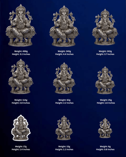 SILVER GANESHA IDOL