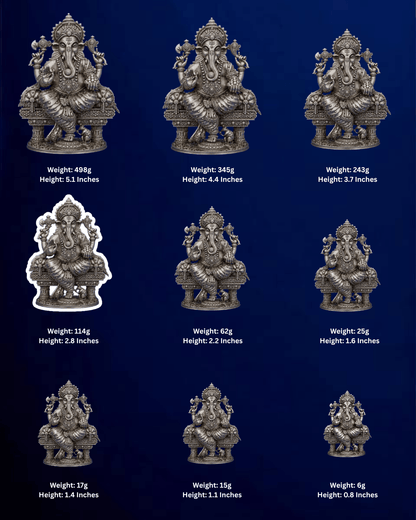 SILVER GANESHA IDOL