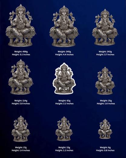SILVER GANESHA IDOL