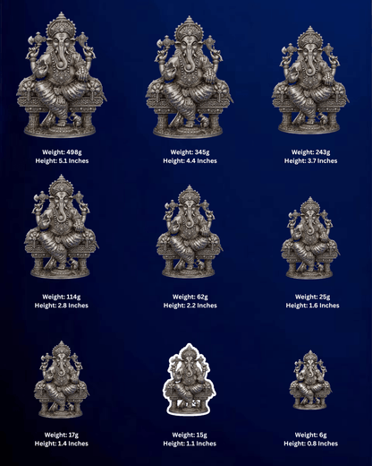 SILVER GANESHA IDOL