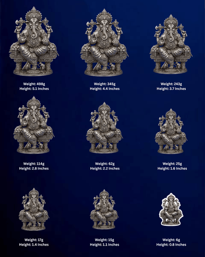 SILVER GANESHA IDOL