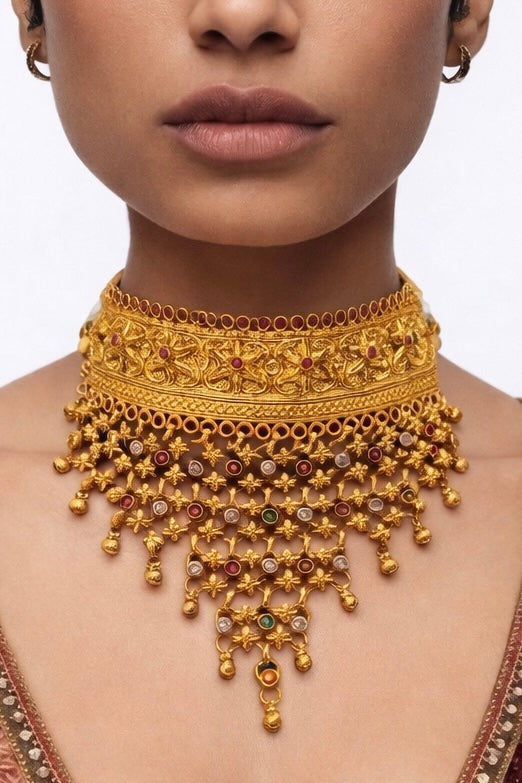 GOLD CHOKER NECKLACE