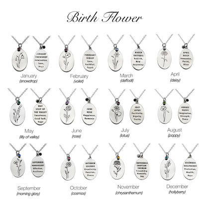 BIRTH FLOWER NECKLACE