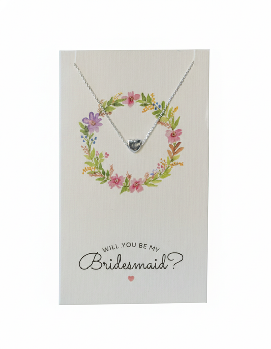 BRIDESMAID HEART NECKLACE