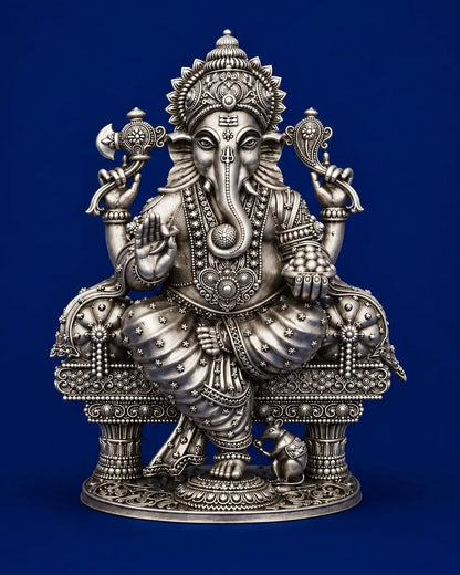 SILVER GANESHA IDOL