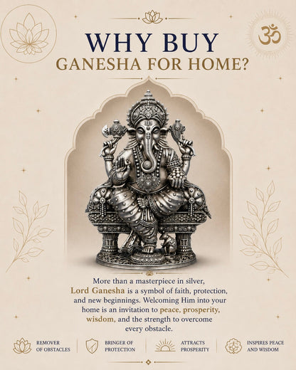 SILVER GANESHA IDOL