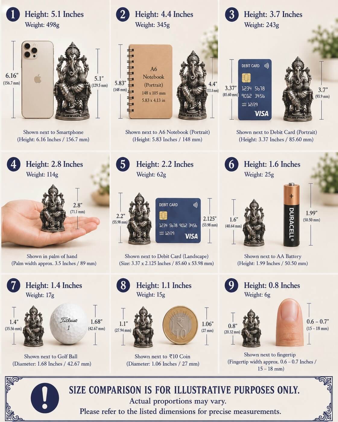 SILVER GANESHA IDOL
