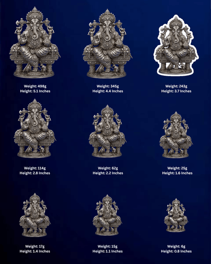 SILVER GANESHA IDOL