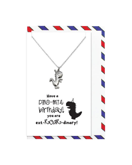 DINO BIRTHDAY NECKLACE