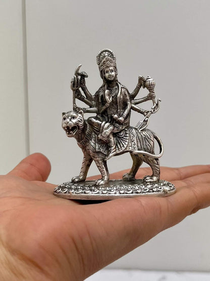 SILVER DURGA IDOL