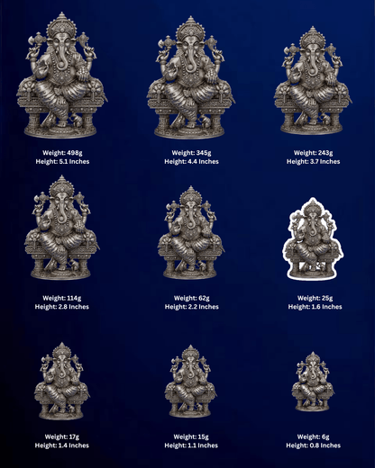 SILVER GANESHA IDOL