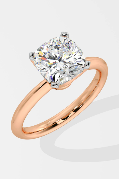 CUSHION SOLITAIRE RING