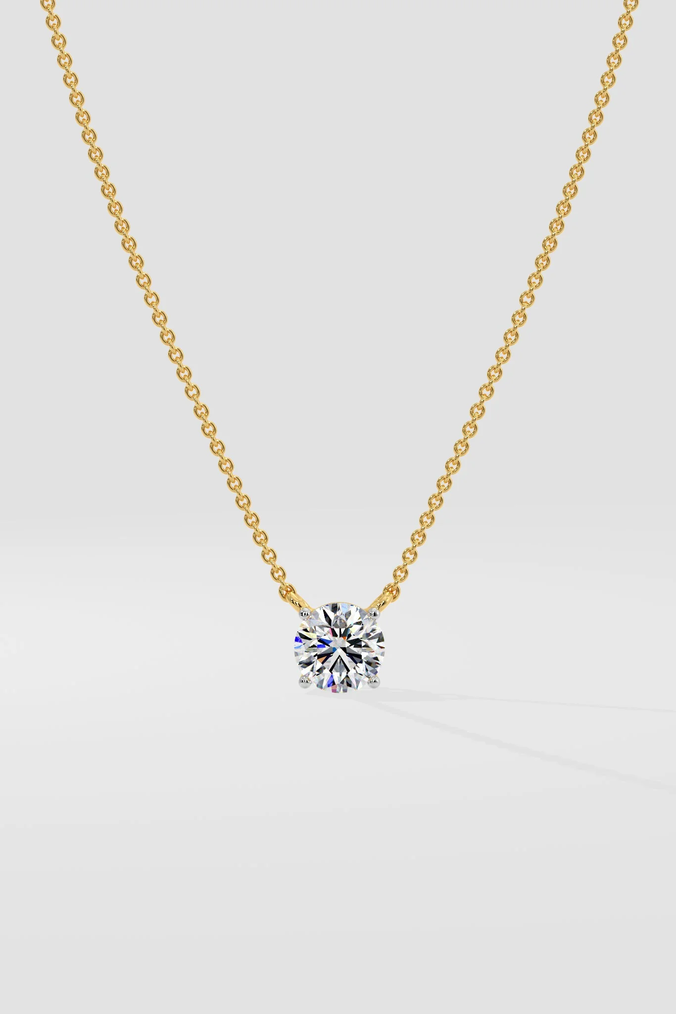 ROUND SOLITAIRE NECKLACE