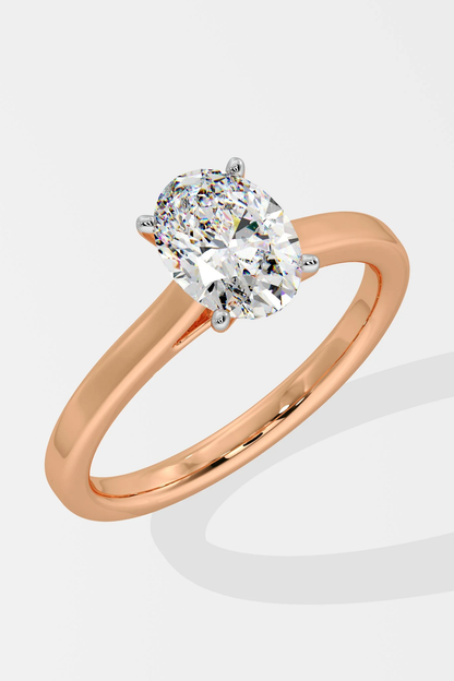 OVAL SOLITAIRE RING