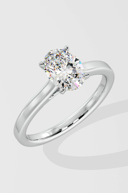 OVAL SOLITAIRE RING