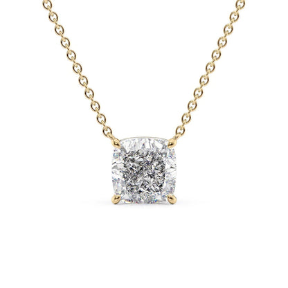 CUSHION SOLITAIRE NECKLACE