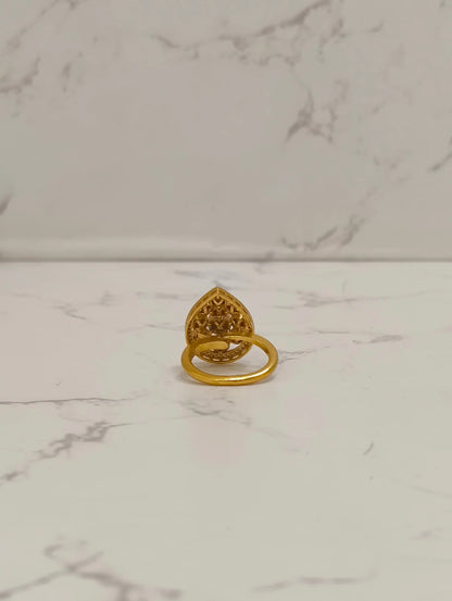 MOISSANITE POLKI RING