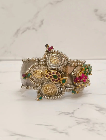 SILVER BRIDAL CUFF KADA
