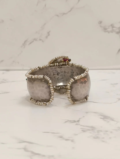 SILVER BRIDAL CUFF KADA