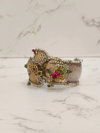 SILVER BRIDAL CUFF KADA